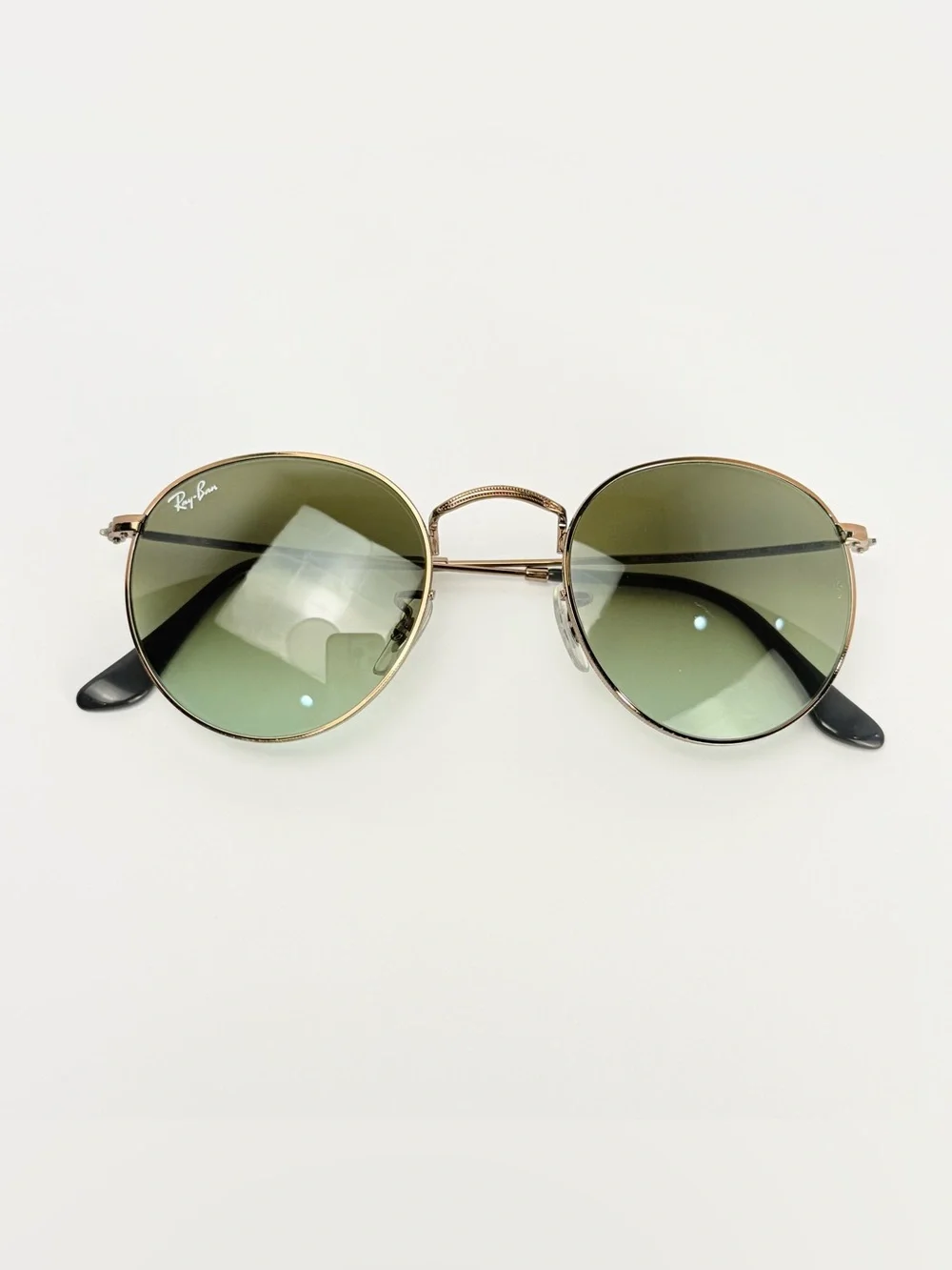 Ray-Ban 3447 Bronze / Copper Frame Sunglasses with Green Gradient Lenses 50/21